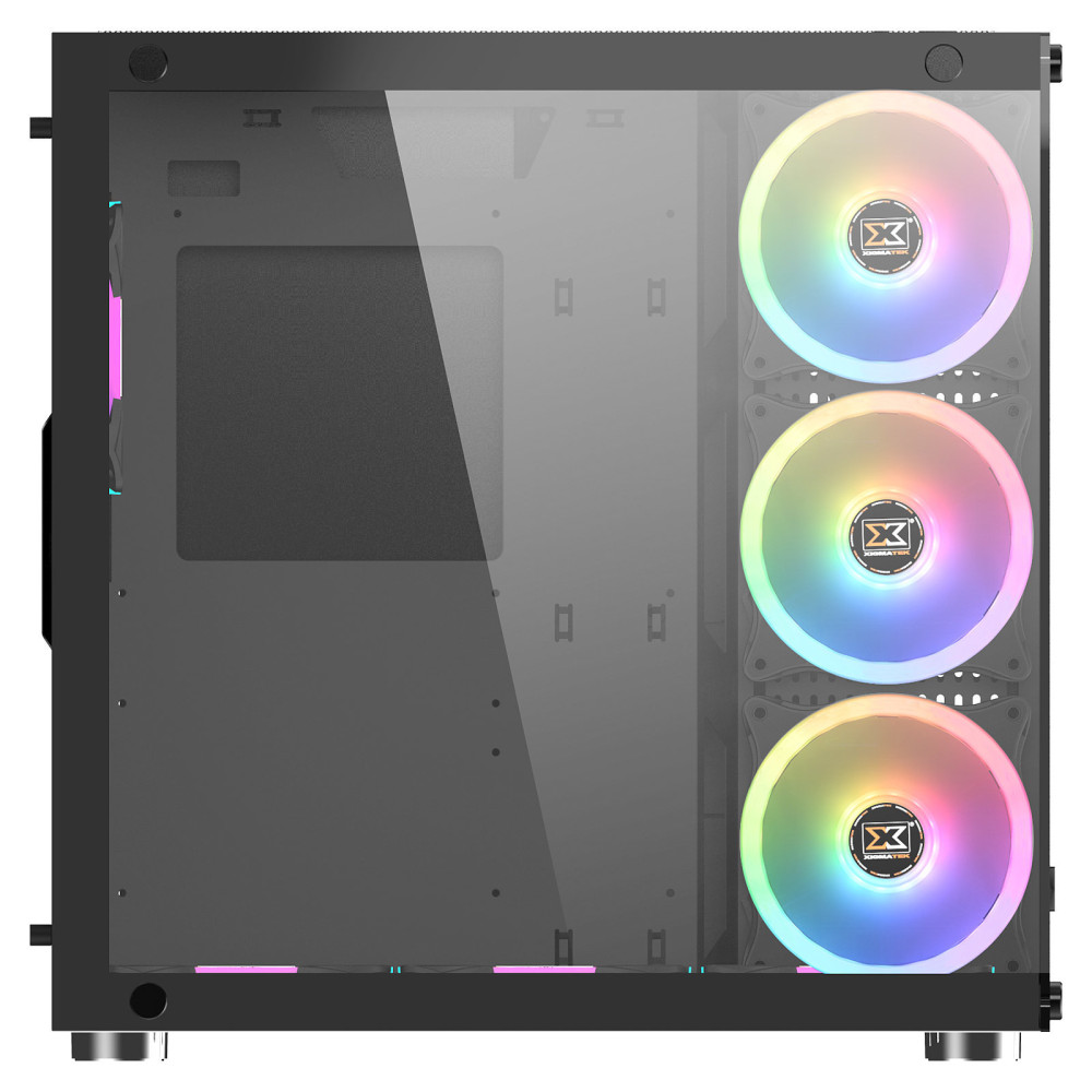 Boîtier Gamer Xigmatek Aquarius Plus Moyen Tour Noir RGB