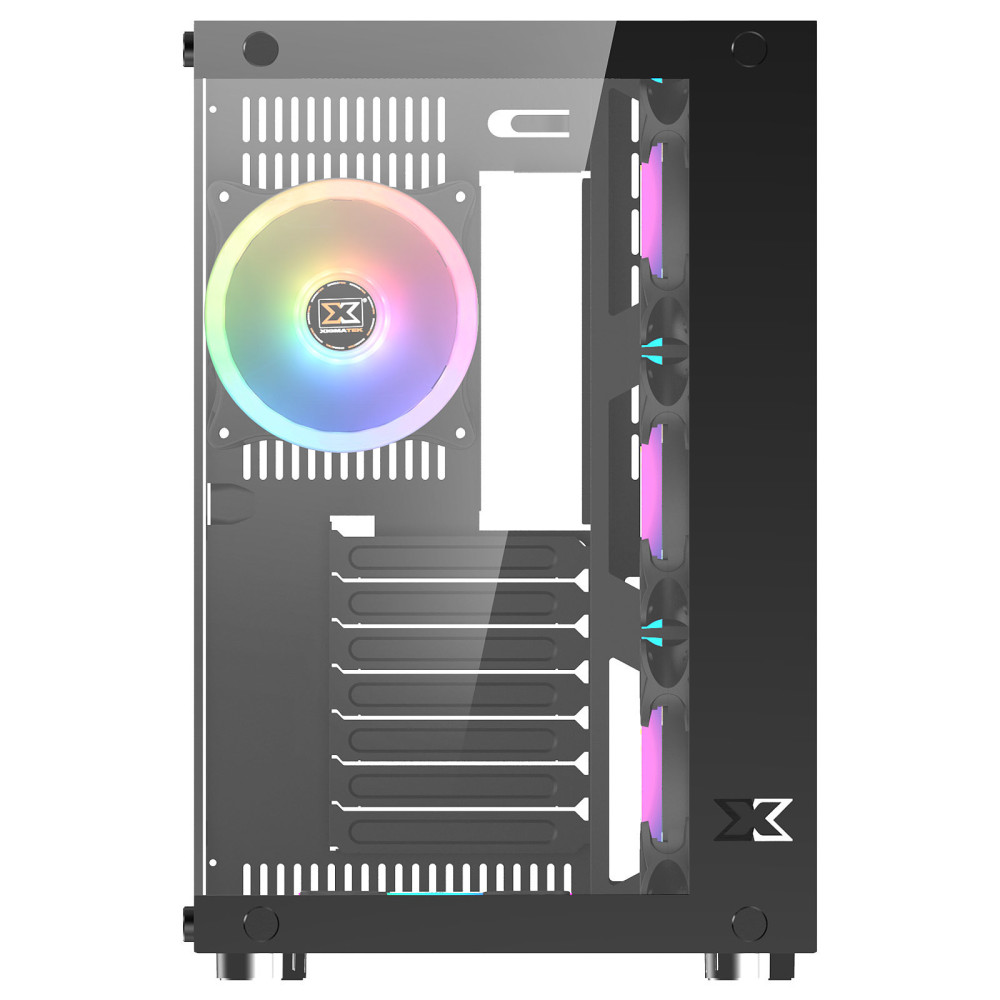 Boîtier Gamer Xigmatek Aquarius Plus Moyen Tour Noir RGB