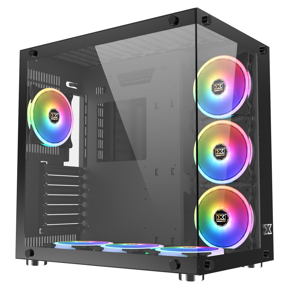 Boîtier Gamer Xigmatek Aquarius Plus Moyen Tour Noir RGB