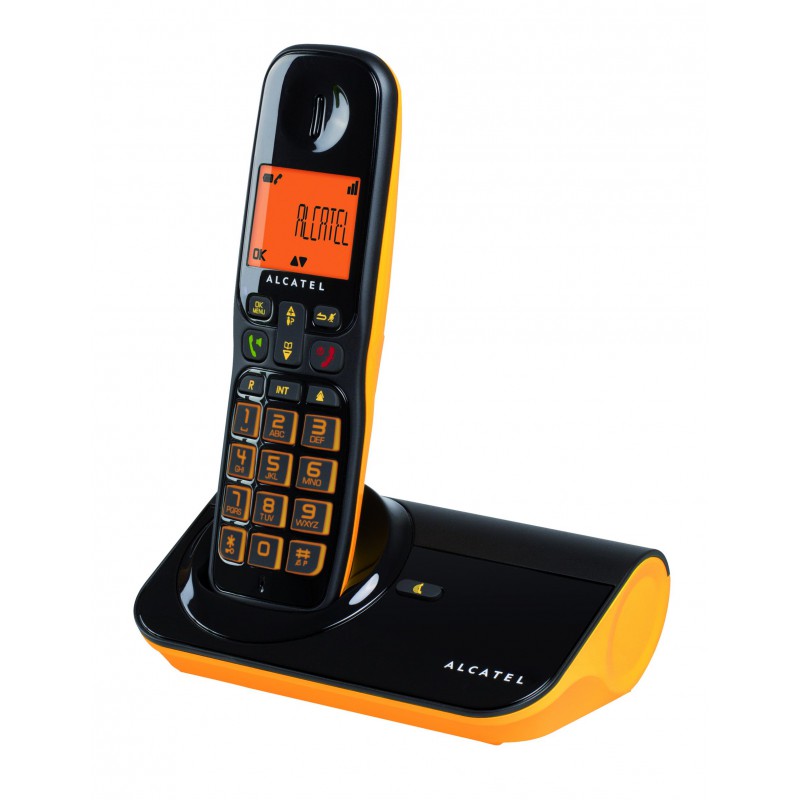 Téléphone Fixe Alcatel Sigma 260 Noir&Jaune