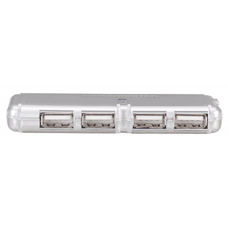 Hub de poche USB Manhattan haut débit 4Ports
