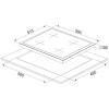 Plaque de cuisson Encastrable SILVERLINE / 4 Feux / Inox Thermocouple / laterale