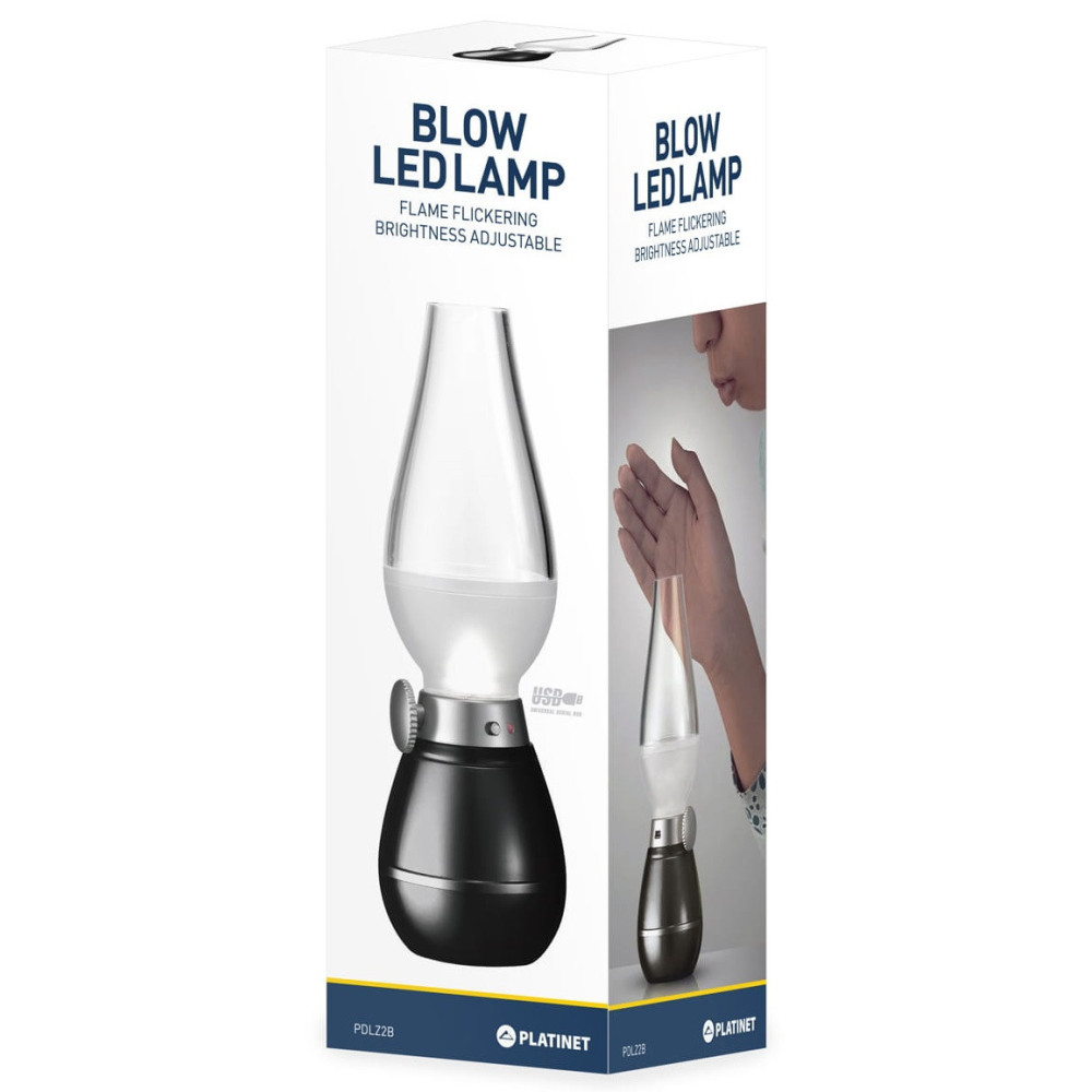 Lampe de bureau PLATINET Avec contrôle De Soufflage / Noir