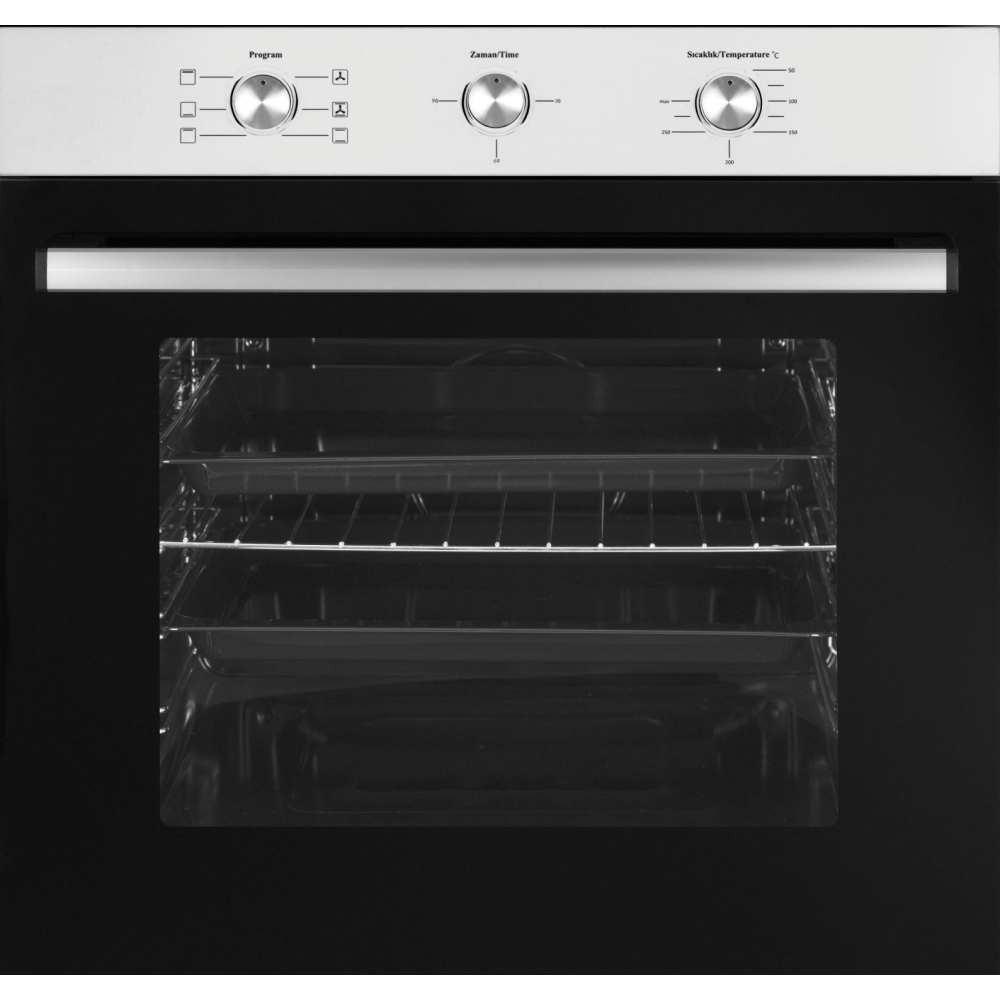 Four encastrable Franco FR-450X 60 cm / Noir & Inox
