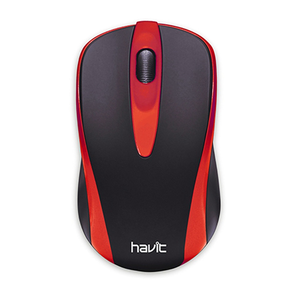 Souris USB Havit MS871 / Noir et Rouge