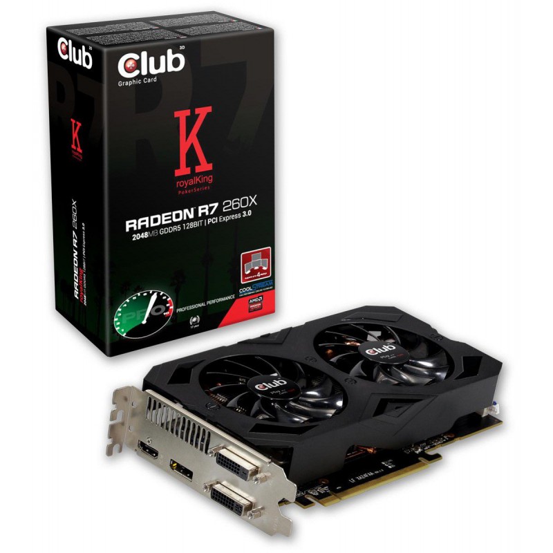 Carte graphique Club3D Radeon R7 260X / 2Go