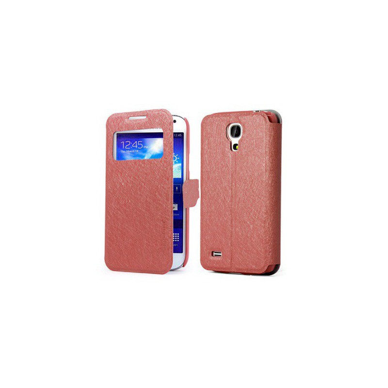 Etui en Cuir Pour Samsung Galaxy S4 Mini / Blanche