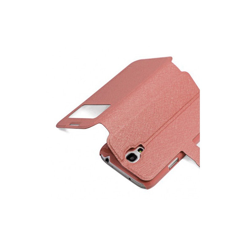 Etui en Cuir Pour Samsung Galaxy S4 Mini / Blanche