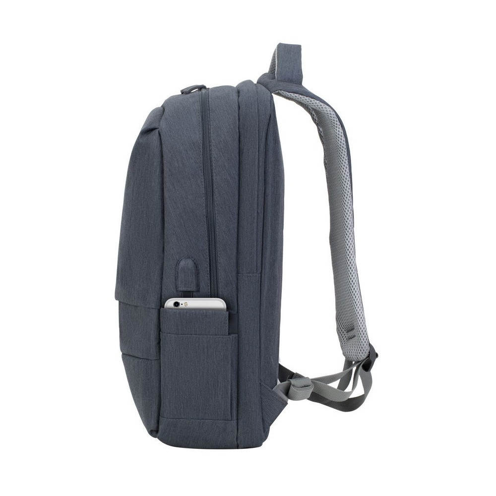 Sac à dos antivol pour pc portable 17.3" RivaCase 7567 / Gris