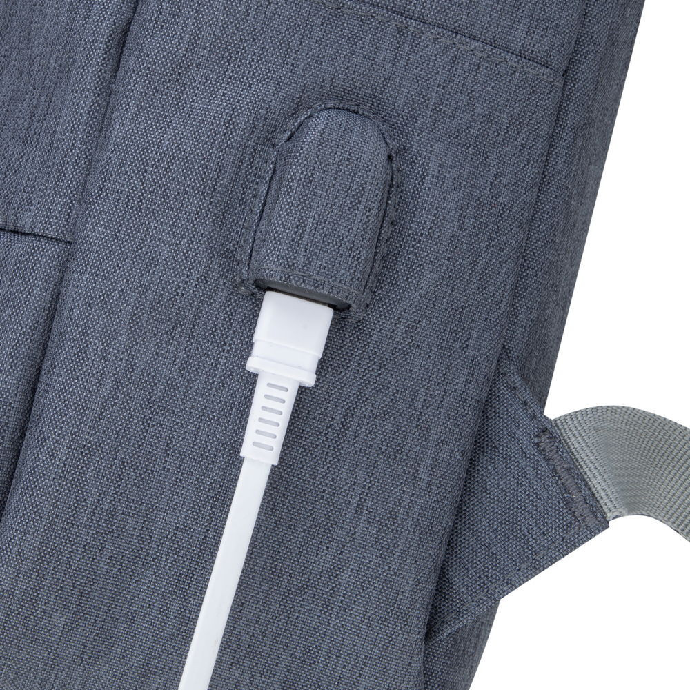 Sac à dos antivol pour pc portable 15.6" RivaCase 7562 / Gris Foncé