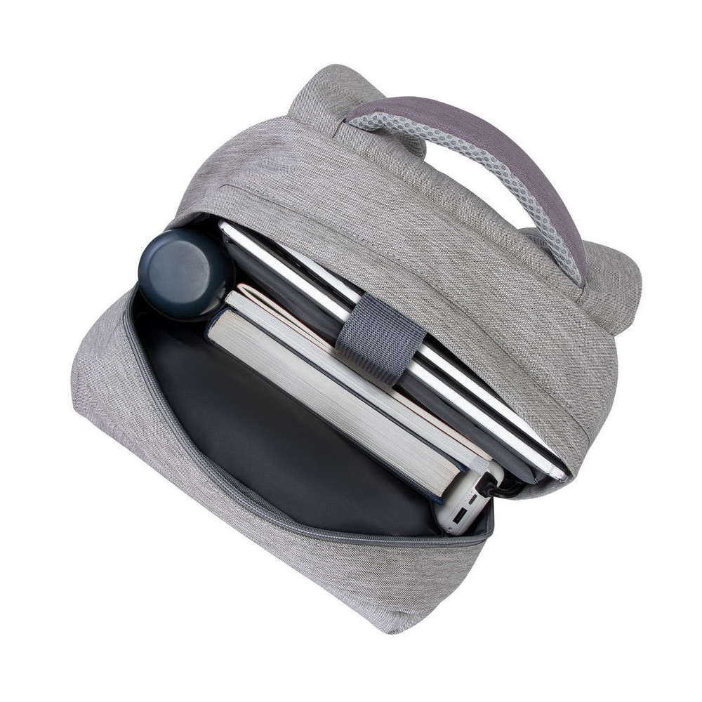 Sac à dos antivol pour pc portable 15.6" RivaCase 7562 / Gris et Moka