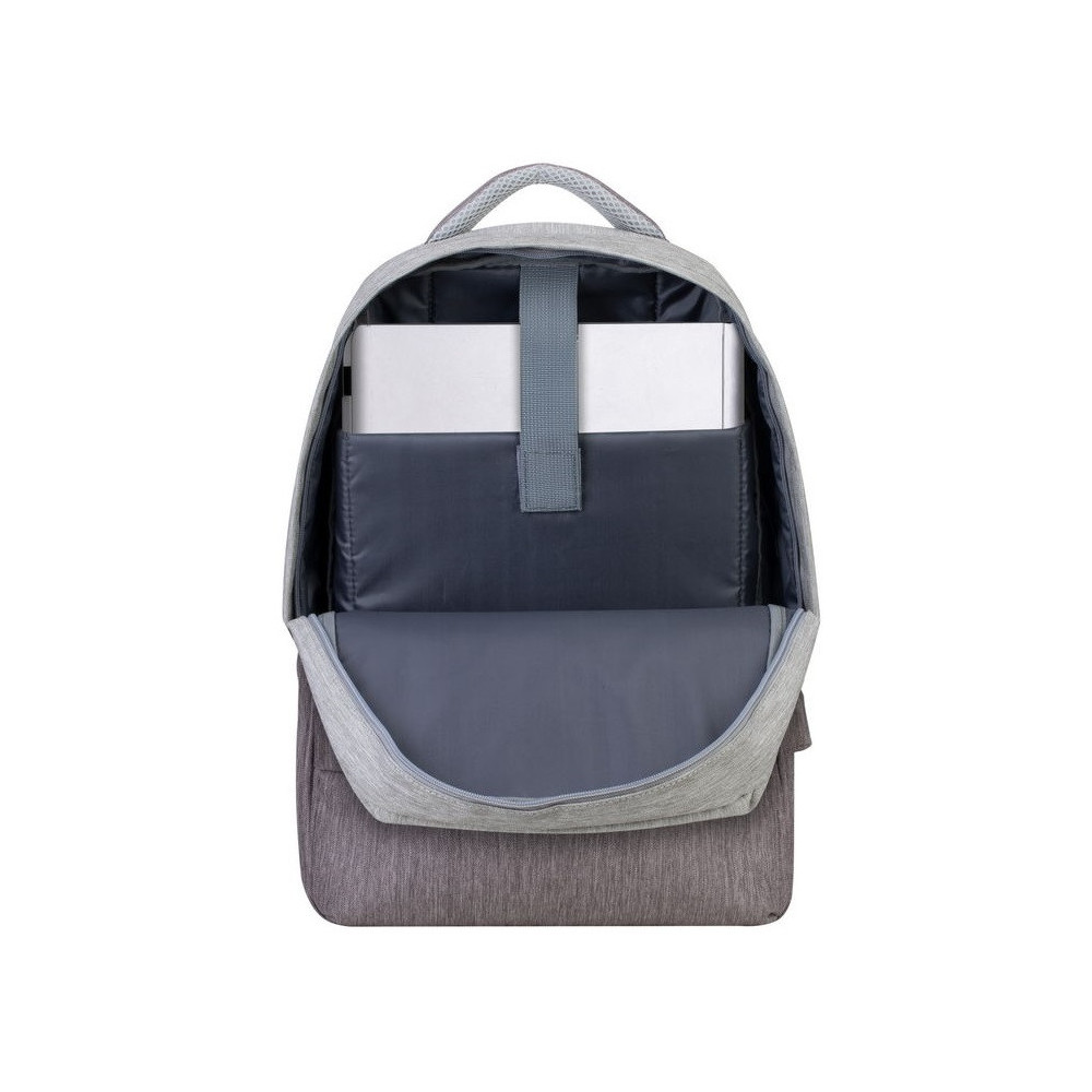 Sac à dos antivol pour pc portable 15.6" RivaCase 7562 / Gris et Moka