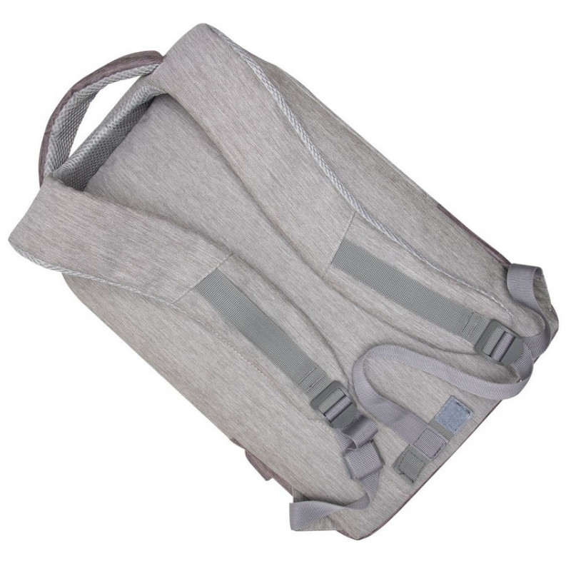 Sac à dos antivol pour pc portable 15.6" RivaCase 7562 / Gris et Moka