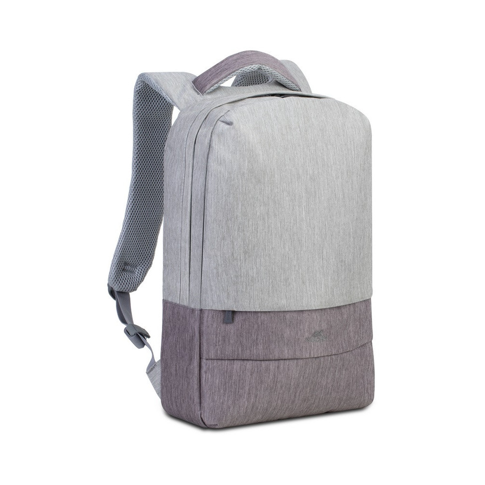 Sac à dos antivol pour pc portable 15.6" RivaCase 7562 / Gris et Moka