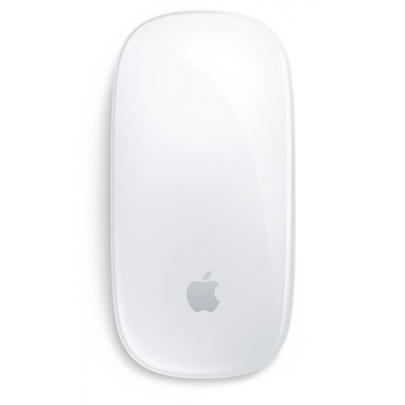 Apple Magic Mouse : Bluetooth, Rechargeable. Compatible avec Mac et iPad ;  Blanc, Surface Multi-Touch