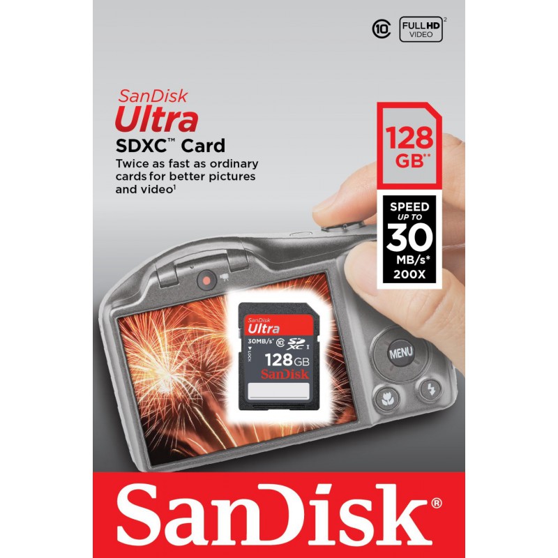 Carte mémoire SanDisk Ultra SDXC 128 Go