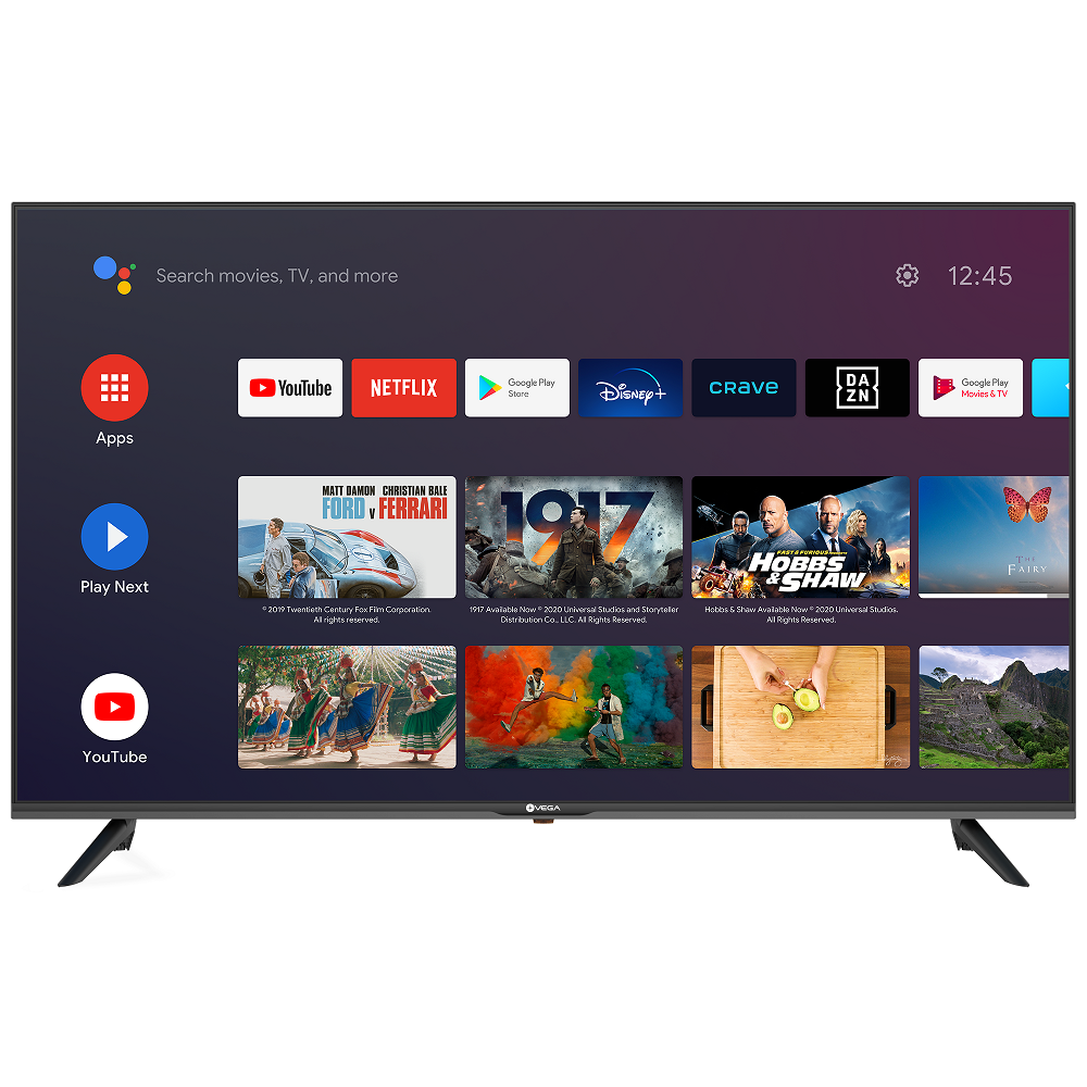TV VEGA 32" HD LED / Smart TV / Android / Noir