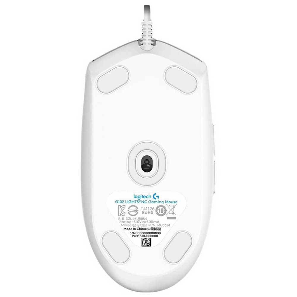 Souris Gaming Logitech G102 Lightsync / Blanc