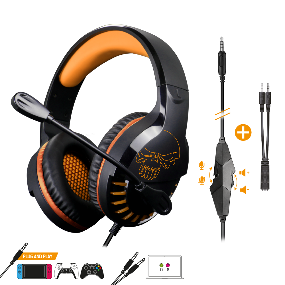 Casque Gaming Spirit of Gamer PRO-H3 / Orange et Noir