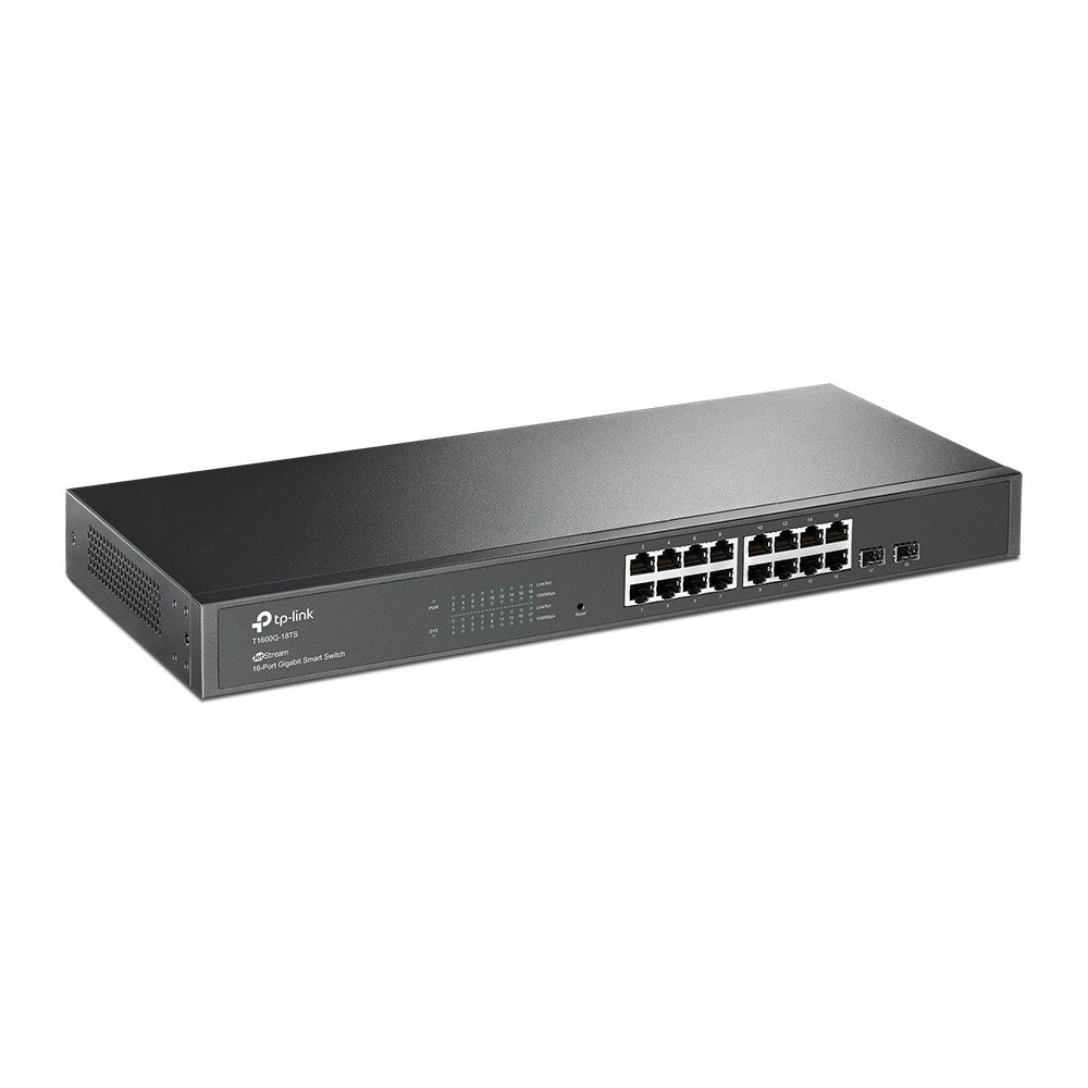 Smart Switch Administrable JetStream 16 ports Gigabit avec 2 emplacements SFP