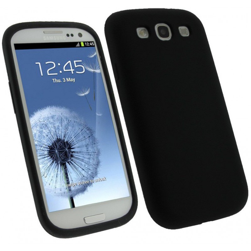 Etui en Silicone Pour Samsung Galaxy  S3 / Noir