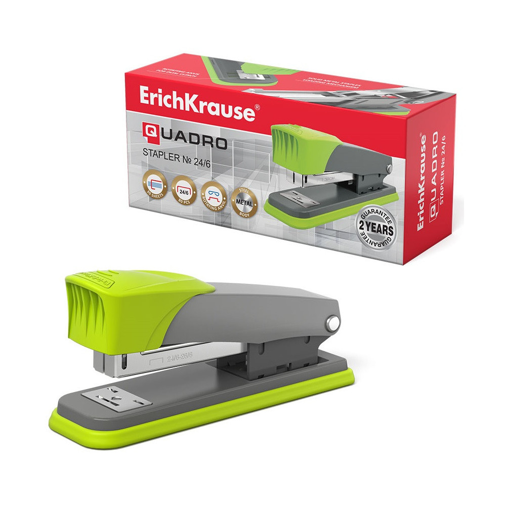 Agrafeuse Erich Krause Quadro Half-strip 46407 / Vert