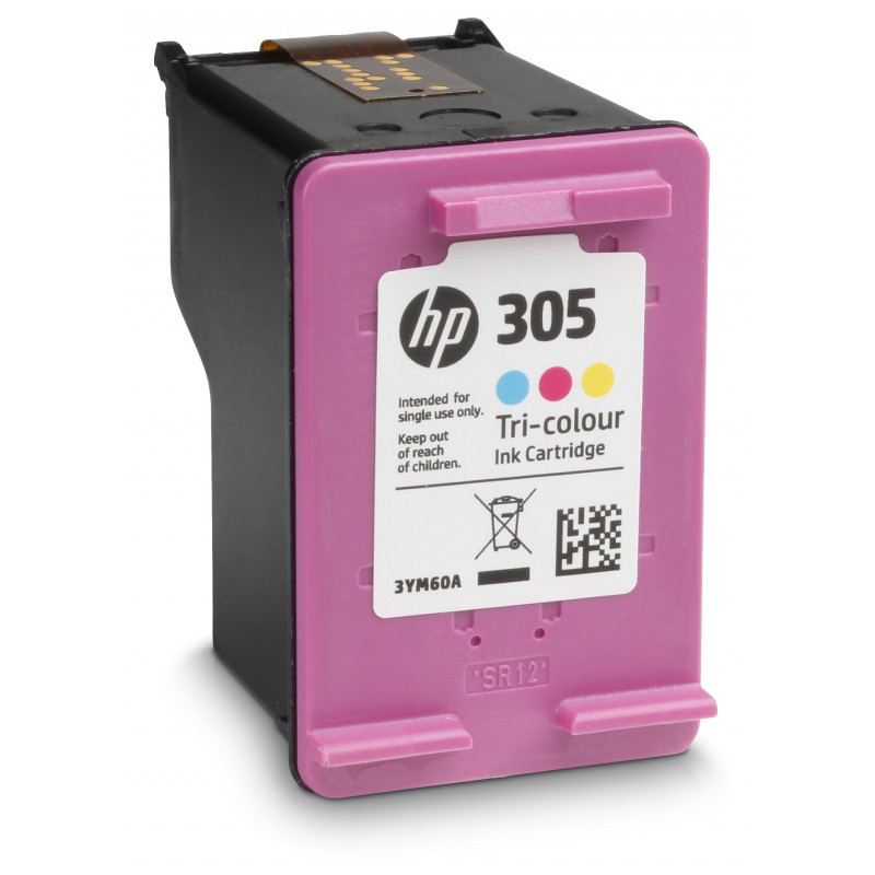 Hp 305 pack de 2 cartouches d'encre noire et trois couleurs