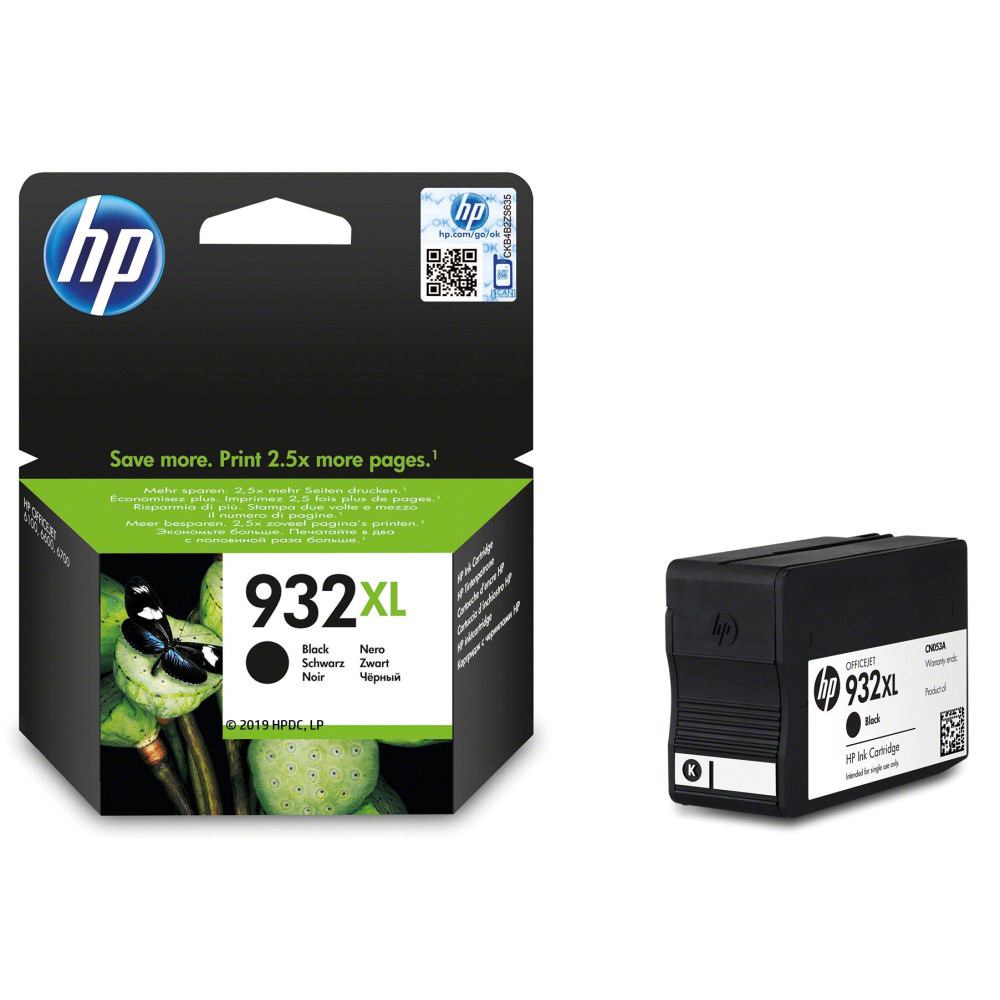 HP 932XL cartouche d'encre noir grande capacité authentique CN053AE