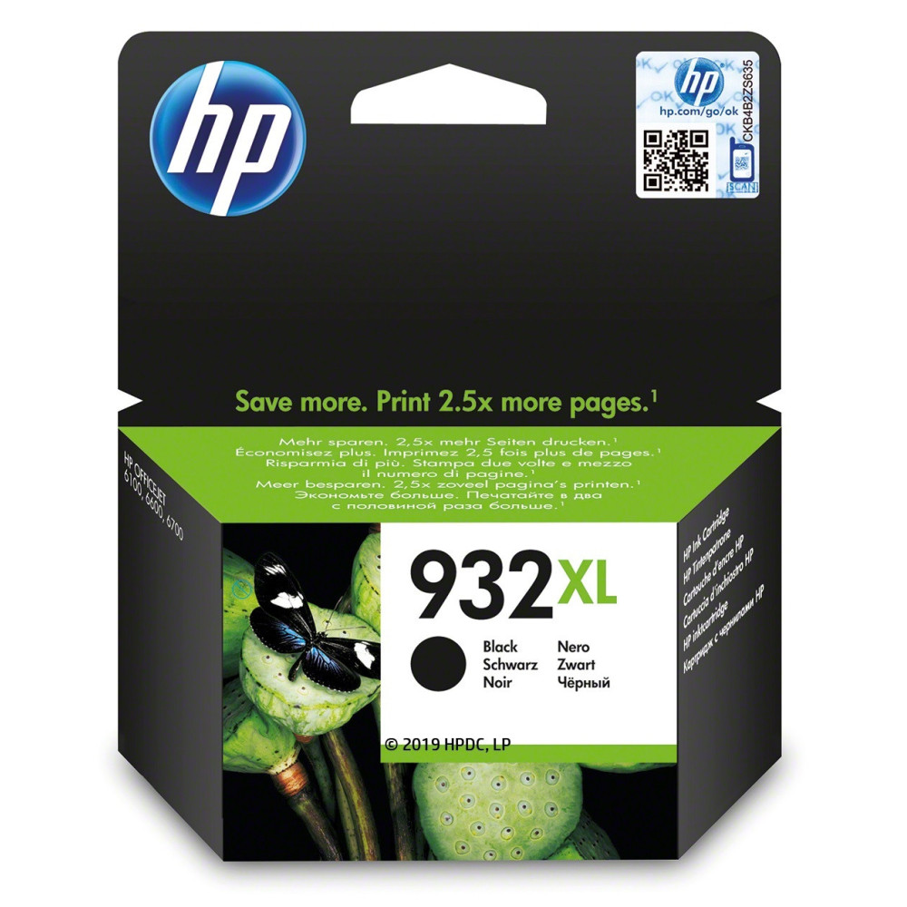HP 932XL cartouche d'encre noir grande capacité authentique CN053AE