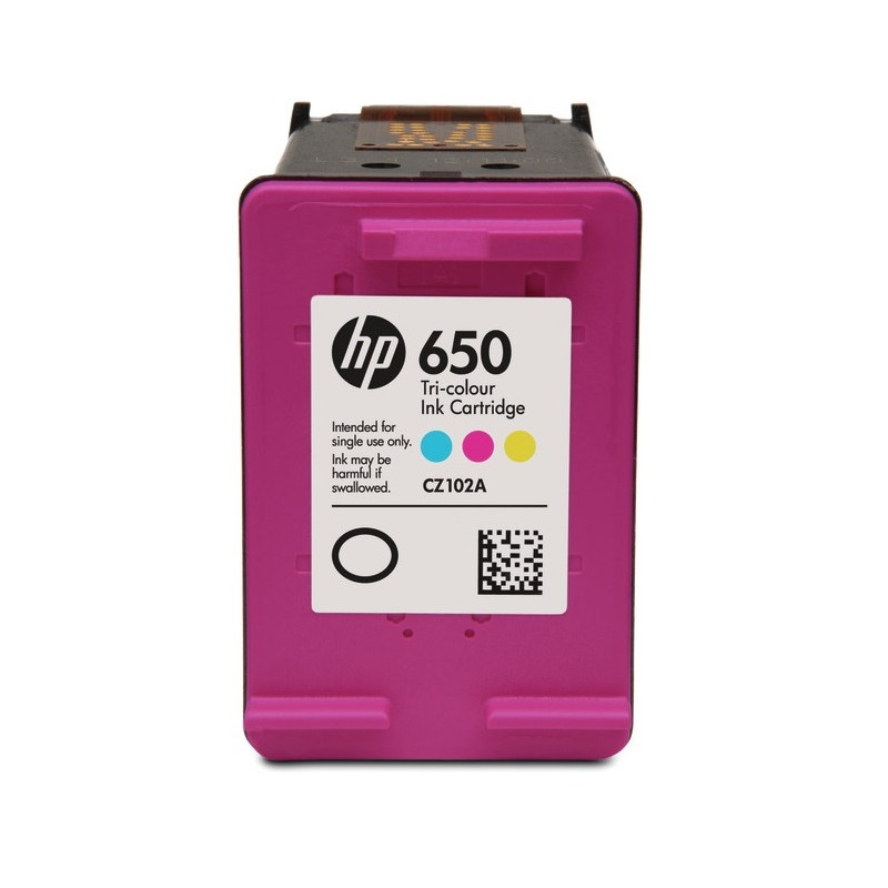 CZ102AE — HP 650 cartouche d'encre trois couleurs Advantage authentique ...