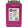 HP 650 cartouche d'encre trois couleurs Advantage authentique CZ102AE
