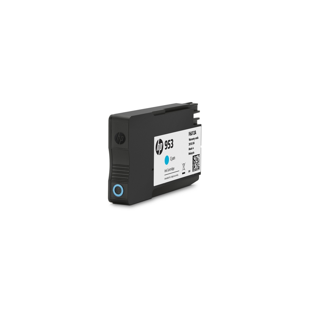 HP 953 cartouche d'encre cyan authentique 9 ml / F6U12AE