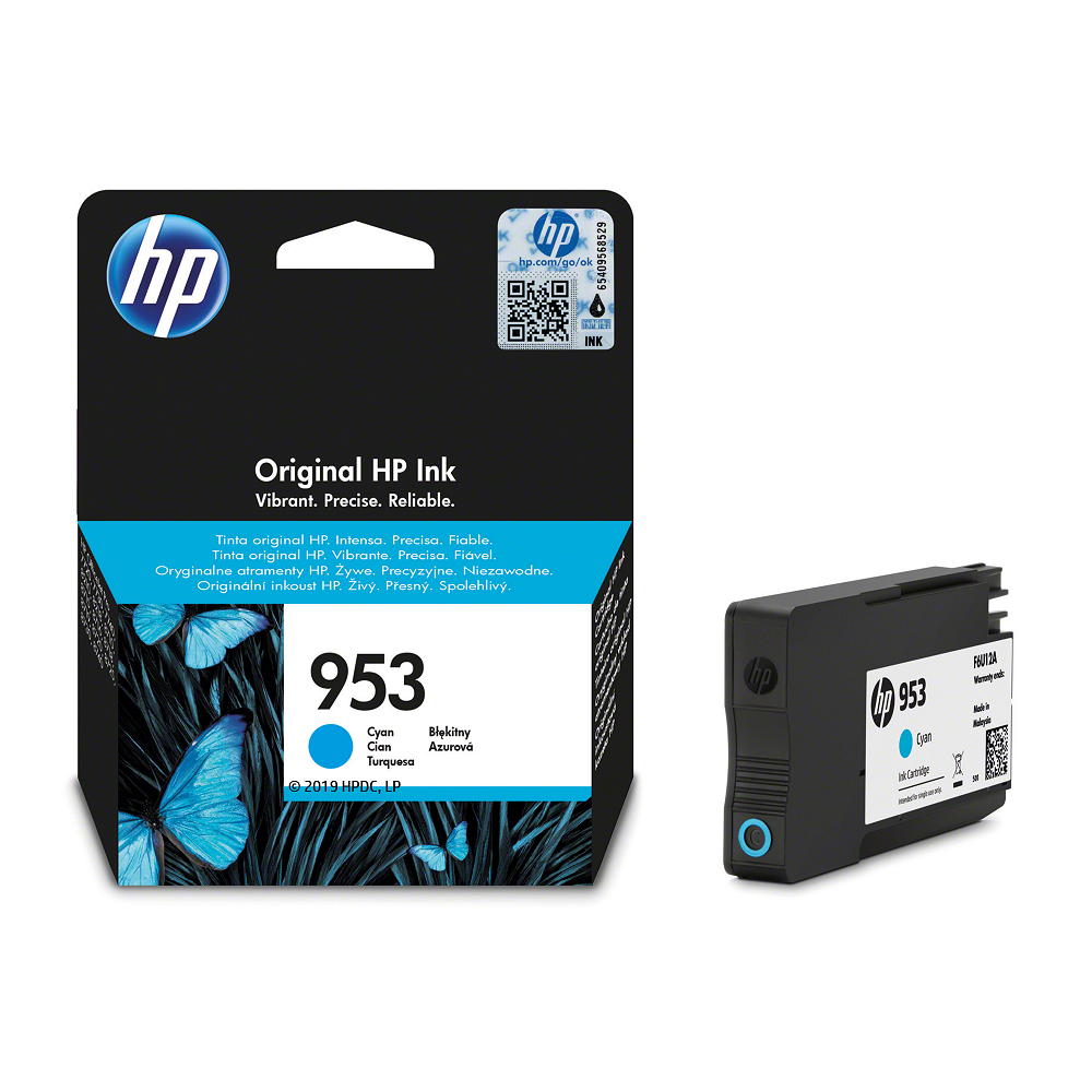 HP 953 cartouche d'encre cyan authentique 9 ml / F6U12AE