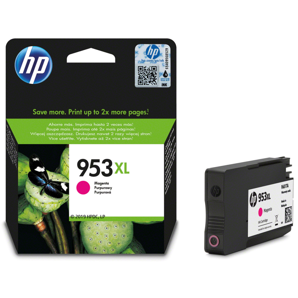 HP 953XL CARTOUCHE D'ENCRE HP F6U17AE MAGENTA GRANDE CAPACITÉ CONÇUE PAR HP