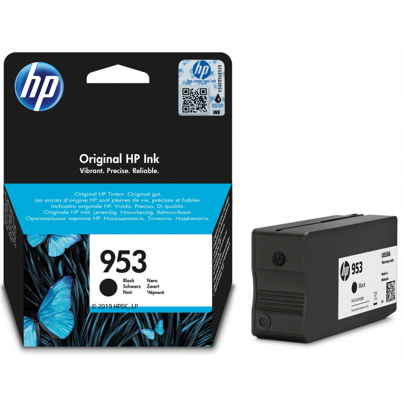 HP 953 Cartouche d'encre noire authentique (L0S58AE) pour HP