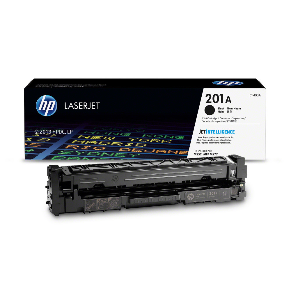 Cartouche de toner HP 201A  LaserJet Noir originale / 1 420 pages CF400A