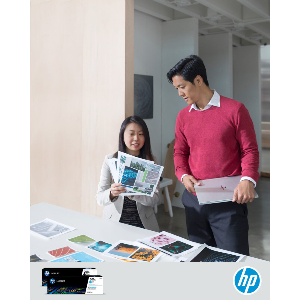 Cartouche de toner HP 201A  LaserJet Noir originale / 1 420 pages CF400A
