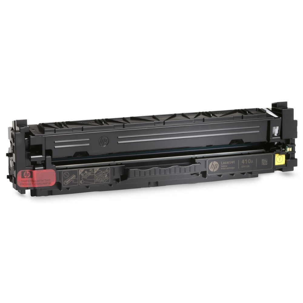 Cartouche de toner HP 410A  LaserJet jaune originale / 2 300 pages CF412A