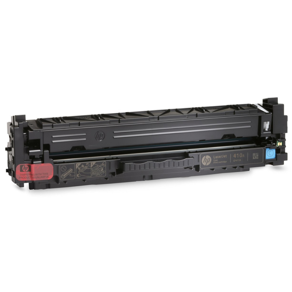 Cartouche de toner HP 410A  LaserJet cyan originale / 2 300 pages CF411A