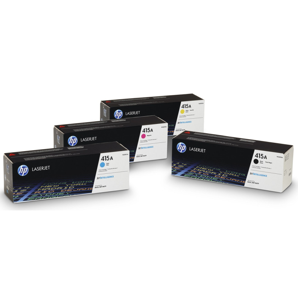 Cartouche de toner HP 415A jaune LaserJet originale / 2 100 pages W2032A