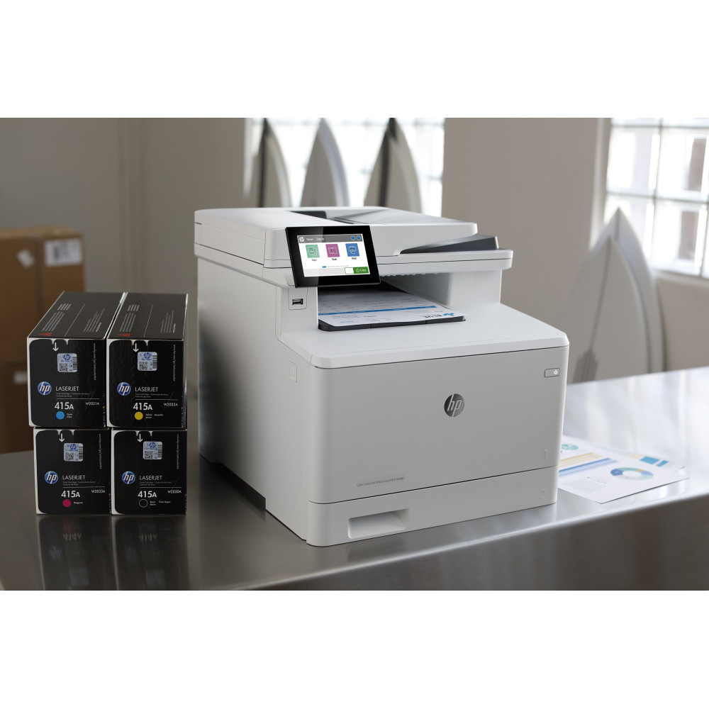 Cartouche de toner HP 415A jaune LaserJet originale / 2 100 pages W2032A