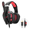 Casque Micro Gamer Havit HV-H2001U / LED rouge