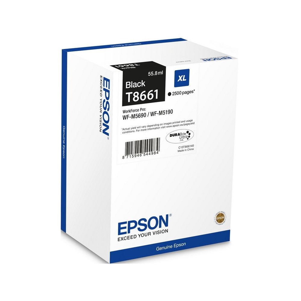 Cartouche d'encre Originale Epson T8661 C13T866140 / Noir