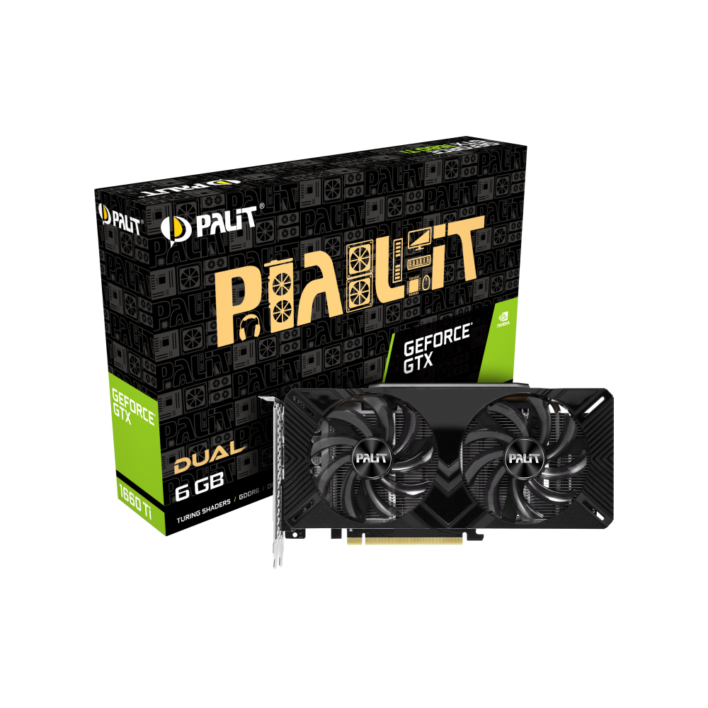 Carte graphique Palit GeForce GTX 1660 Ti Dual / 6 Go GDDR6