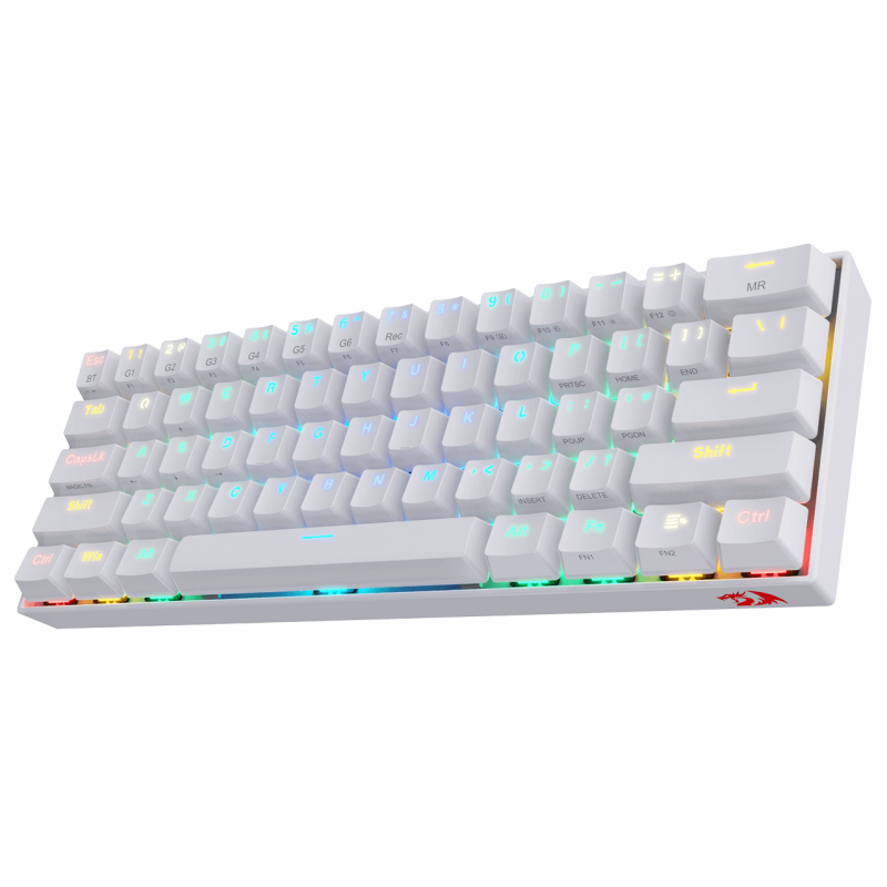 Clavier Mécanique Gamer Redragon Lakshmi K606 Rétroéclairé ARGB / Blanc