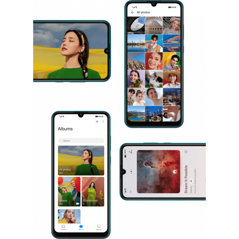 Smartphone Huawei nova Y60 vert émeraude