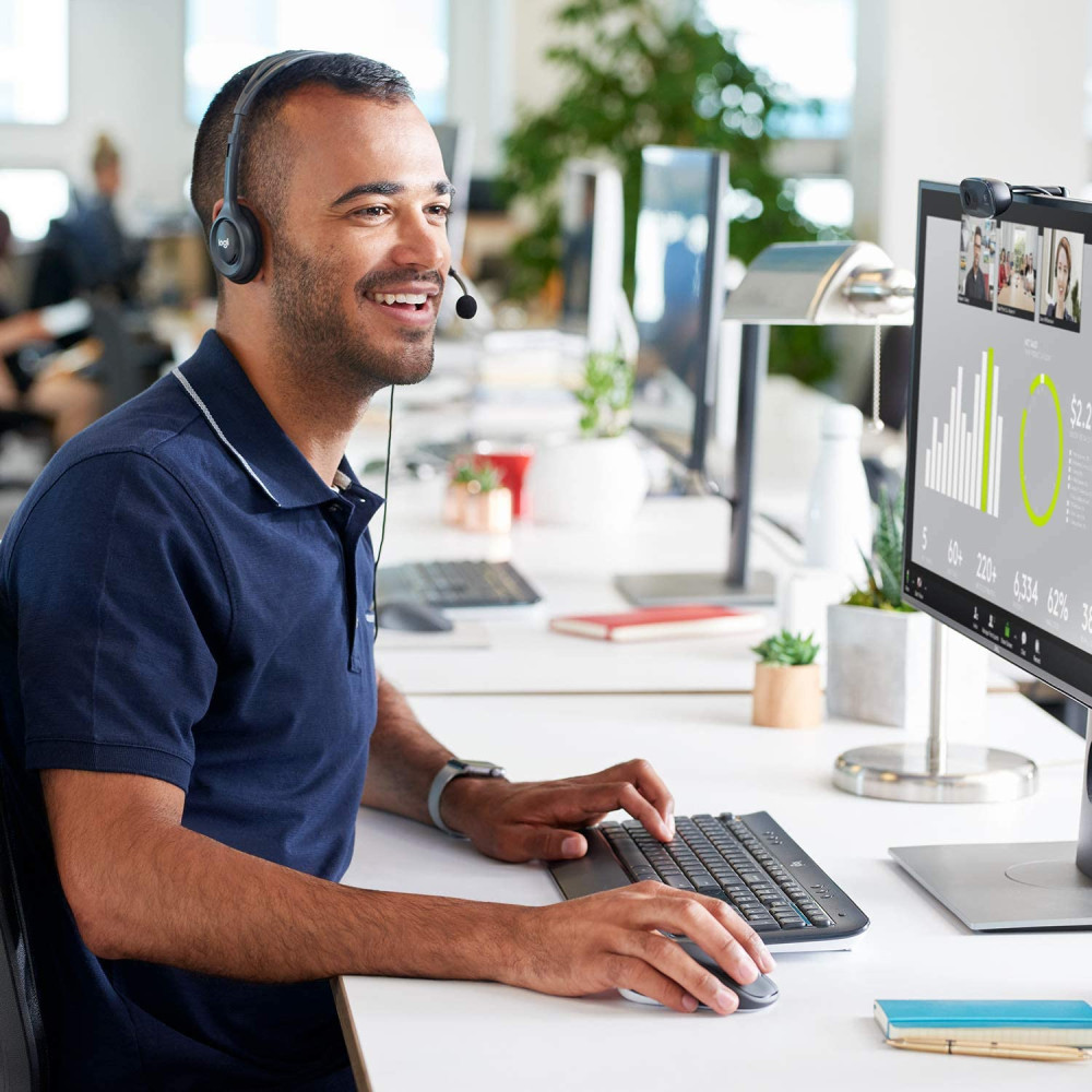 Casque stéréo professionnel H111 Logitech | Tunisianet