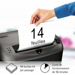 Destructeur Coupe croisée Fellowes Powershred