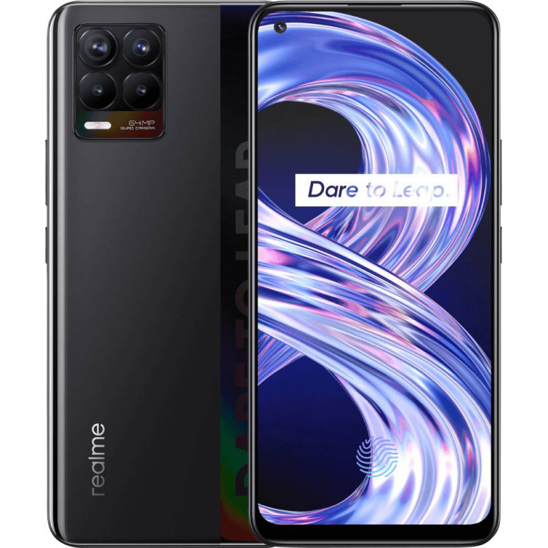 Smartphone Realme 8 Noir Cyber