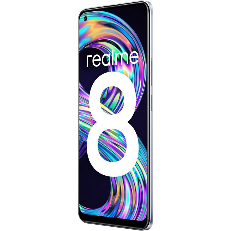 Smartphone Realme 8 / 4G / 8 Go / 128 Go / Argent Cyber